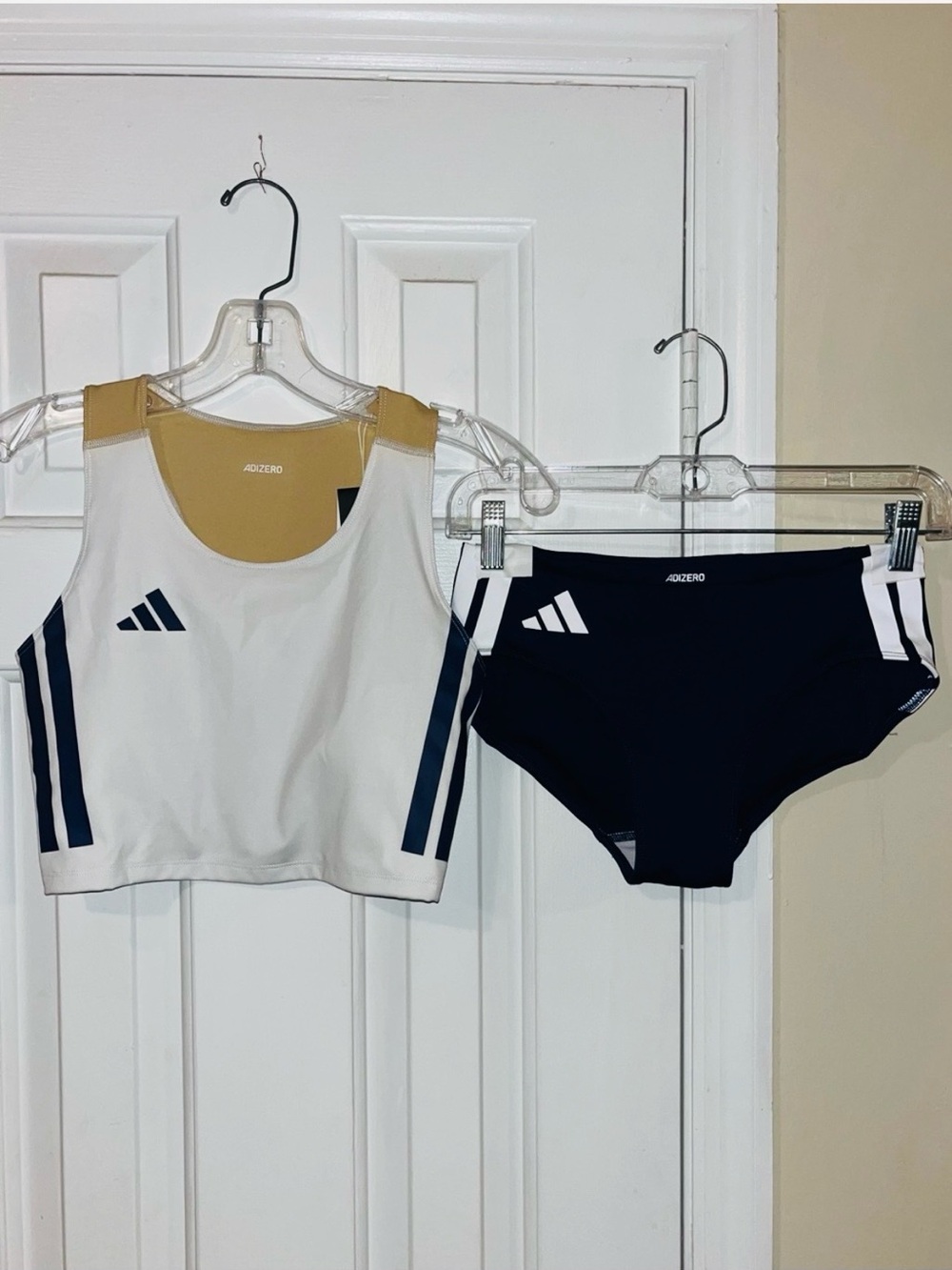 Adidas Adizero Pro Elite Crop Top & Briefs • NWT • 2pc Set • Custom Color
